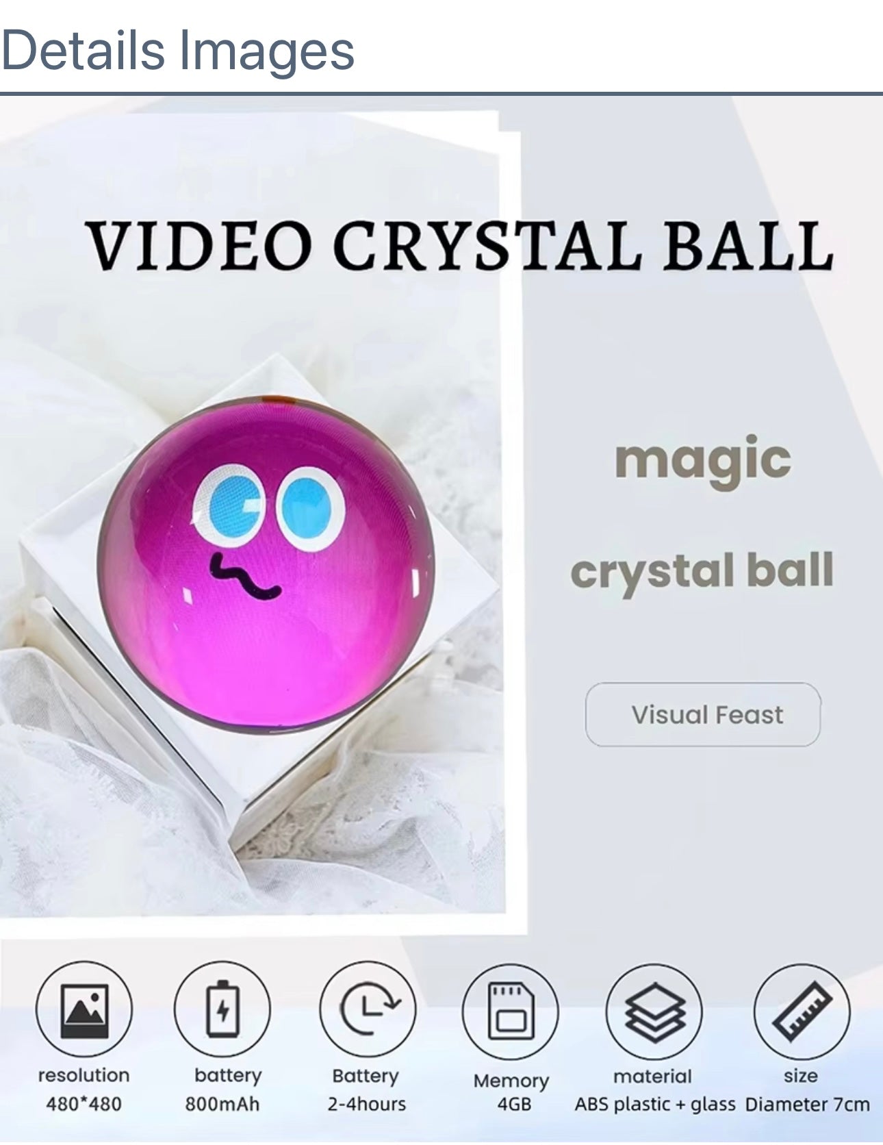 Memory Crystal Ball – Video Display Sphere for Preserving Moments
